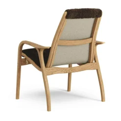 Laminett Armchair Sheepskin, Lacquered Oak / Espresso
