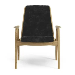 Laminett Armchair Sheepskin, Lacquered Oak / Espresso