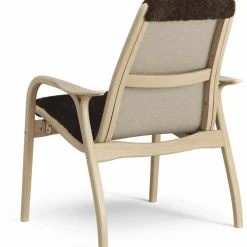 Laminett Armchair Sheepskin, Lacquered Oak / Espresso