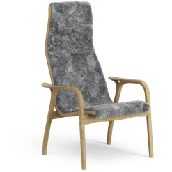 Lamino Armchair, Oiled Oak / Sheepskin Scandinavian Grey