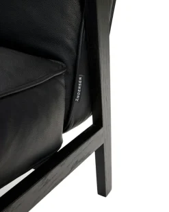 LC1 Lounge Chair, Black Lacquered Oak/Black