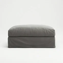 Le Grand Air Footstool Cotton, Beige
