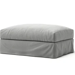 Le Grand Air Footstool Cotton, Beige