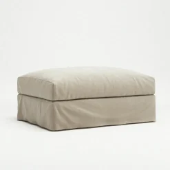 Le Grand Air Footstool Cotton, Beige