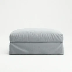 Le Grand Air Footstool Linen, Misty Grey