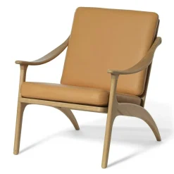 Lean Back Lounge Chair, White Oiled Oak / Nature