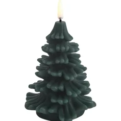 Led Candle Christmas Tree 10x15 cm, Pine Green