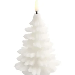 Led Candle Christmas Tree 10x15 cm, Pine Green