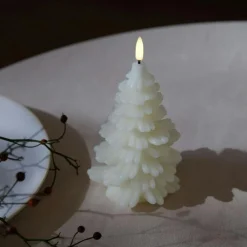 Led Candle Christmas Tree 10x15 cm, Pine Green