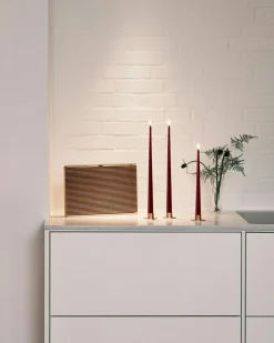 Led Candles 2-pack 40 cm, Deep Wine