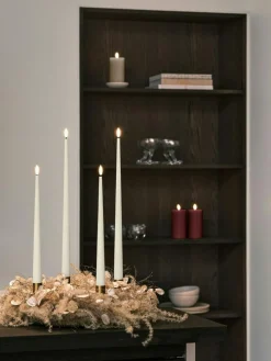 Led Pillar Candle 15 cm, Ice Latte