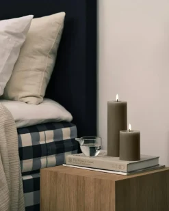 Led Pillar Candle 15 cm, Ice Latte