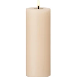 Led Pillar Candle 15 cm, Ice Latte
