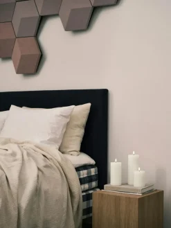 Led Pillar Candle 15 cm, Ice Latte