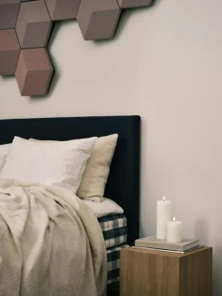 Led Pillar Candle 15 cm, Ice Latte