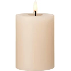 Led Pillar Candle 15 cm, Ice Latte