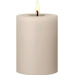 Led Pillar Candle 15 cm, Ice Latte