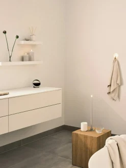 Led Pillar Candle 15 cm, Ice Latte