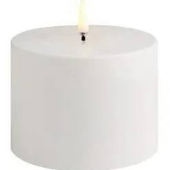 LED Pillar Candle Outdoor White, 10,1 x 7,8 cm