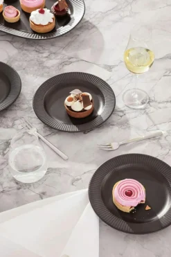 Legio Nova Side Plate 19 cm 4-pack, Black