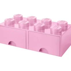 LEGO® Storage With 2 Drawers 8 Knobs, Light Purple