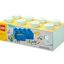 LEGO® Storage With 2 Drawers 8 Knobs, Light Purple