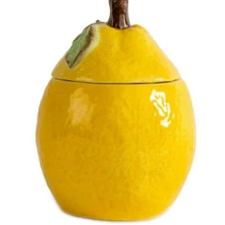Lemon Jar, With Lid Yellow