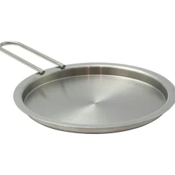 Lid With Handle Brushed Steel, 13 cm