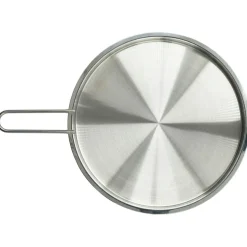 Lid With Handle Brushed Steel, 13 cm