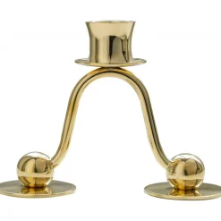 Lignano Sabbiadoro 1 Candle Holder Brass, 130 mm