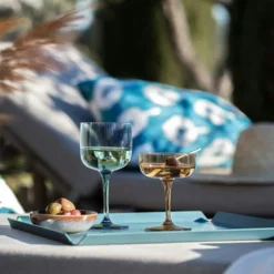 Like Champagne Glass 2-pack, Clay