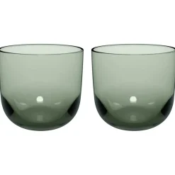 Like Water Glass 2-pack, Sage