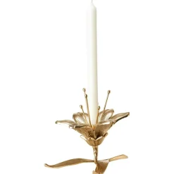 Lilly Candle Holder, Gold
