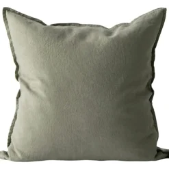 Linen Cushion Cover 50x50 cm, Hazelnut Stripe