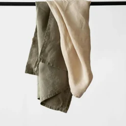 Linen Kitchen Towel 50x70 cm, Bleached White
