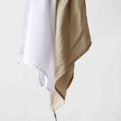 Linen Kitchen Towel 50x70 cm, Bleached White