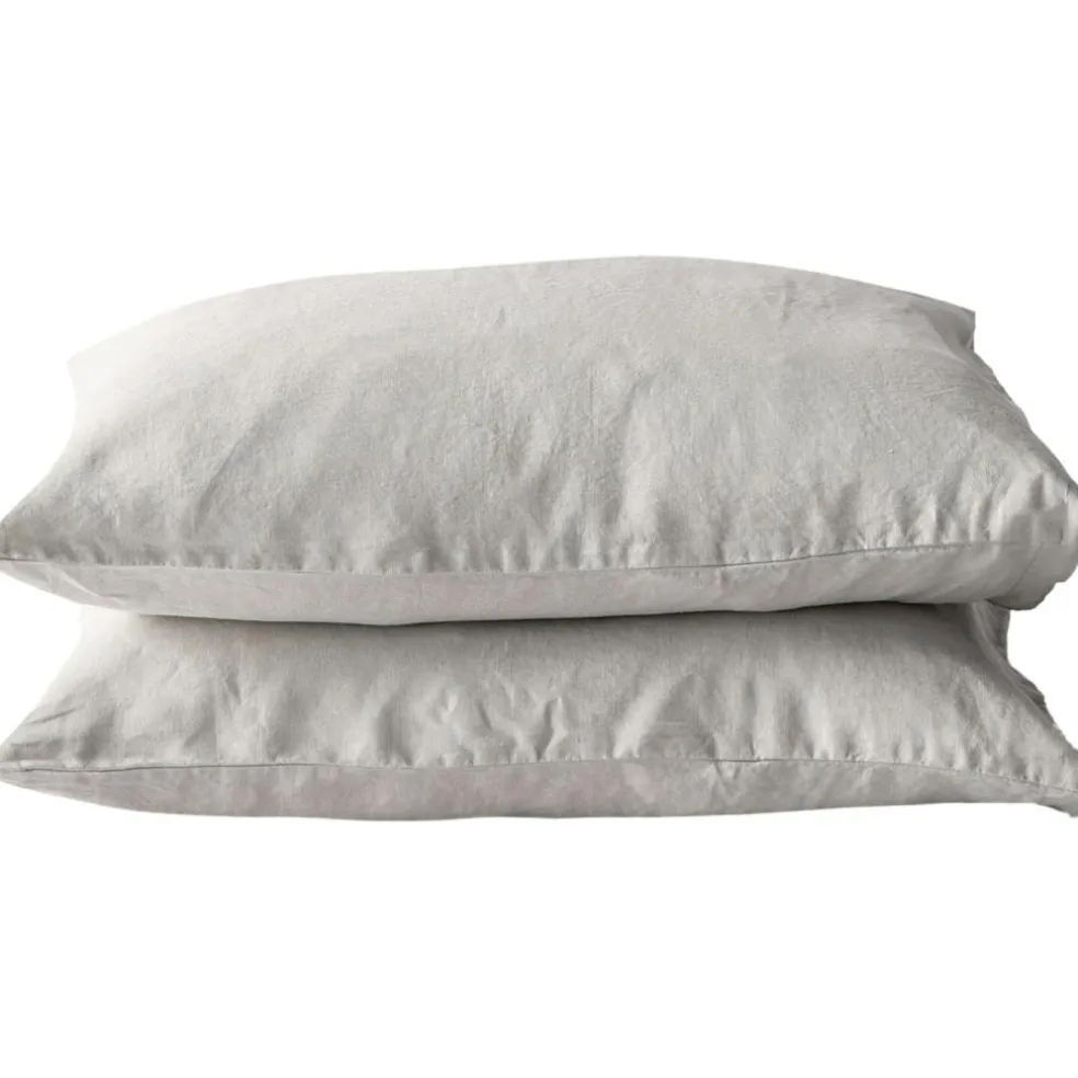 Linen Pillowcase 50x60 cm 2-pack, Olive