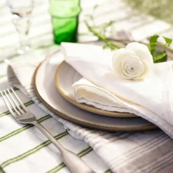 Linåker Table Runner 44x140 cm, Off-white / Natural