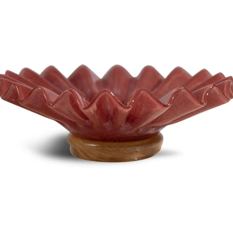 Lori Bowl 18 cm, Bordeaux / Beige