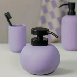 Lotus Soap Dispenser Low, Cobalt-blue