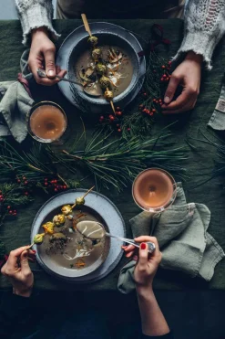 Lovely Napkins Linen 4-pack, Avocado