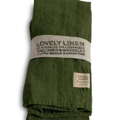 Lovely Napkins Linen 4-pack, Avocado