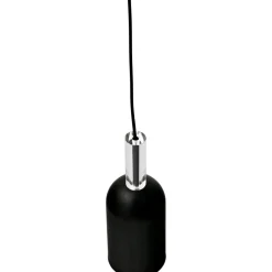 Luceo Cylinder Lamp, Black/Clear
