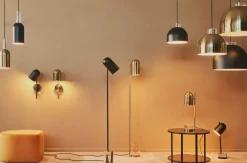 Luceo Cylinder Lamp, Black/Clear