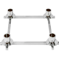 Lucia Candlestick for 4 Candles, Brass