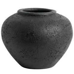 Luna Decorative Pot Black, 80 cm