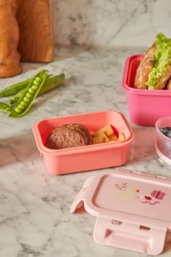 Lunch Box With Airtight Lid, Pink Wildlife