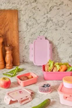 Lunch Box With Airtight Lid, Pink Wildlife