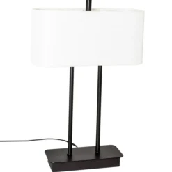 Luton Table Lamp H56 cm, Black / White