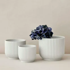 Lyngby Flower Pot Small, White